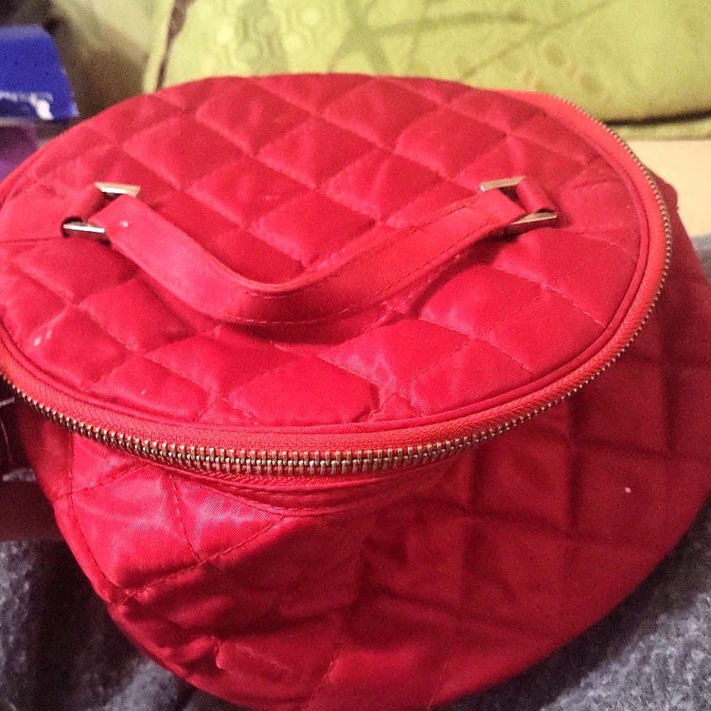 Cosmetic bag. Bath and body works. Smaller size bag. Color red